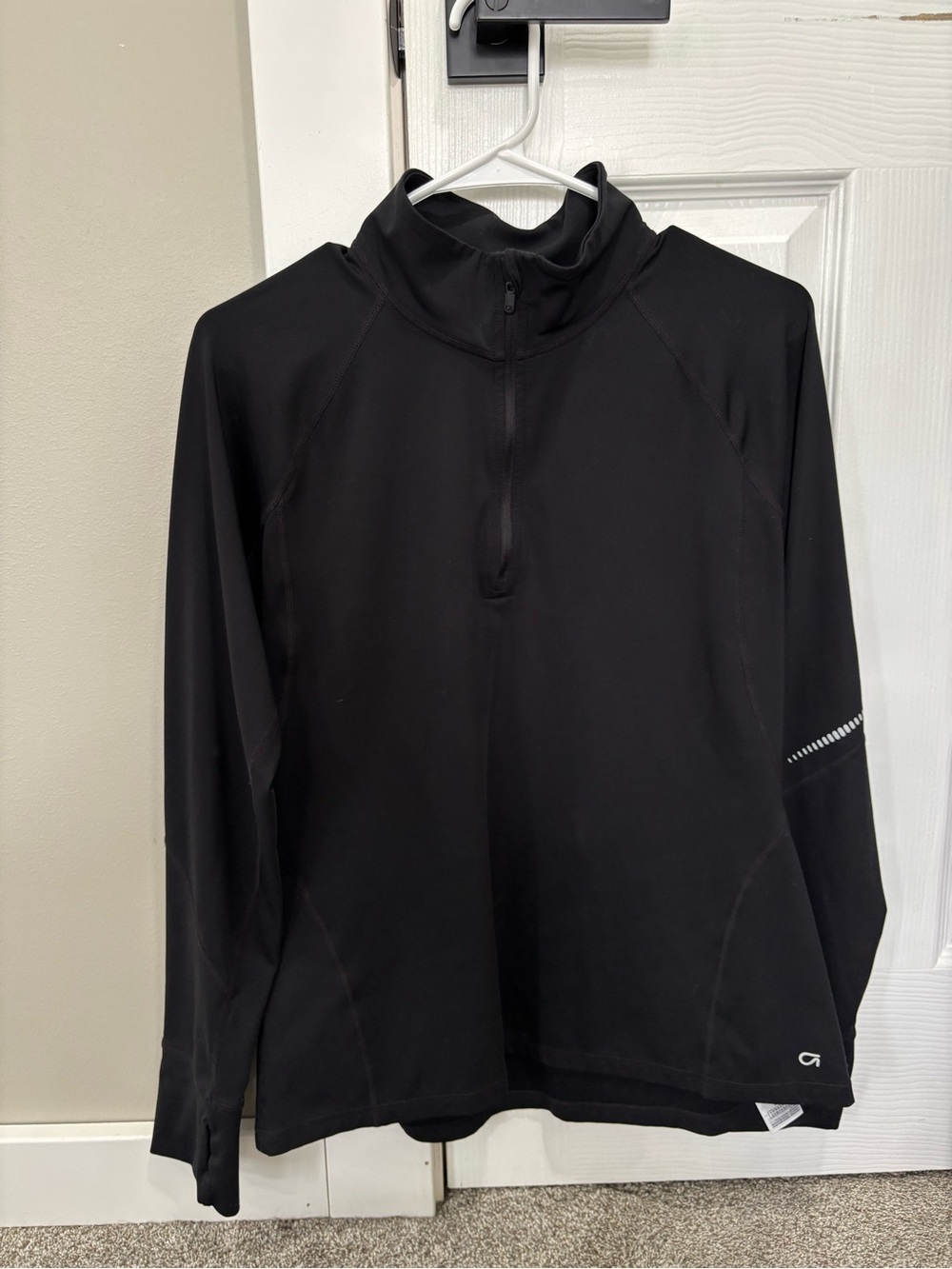 Gap Fit Women's Black Long-Sleeve 1/4 Zip Long Sleeve
